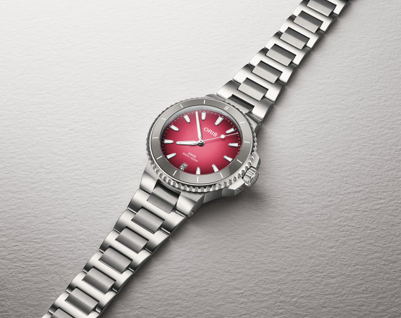 Aquis Date Taste Of Summer Watch, Red