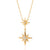 Hannah Martin Art Deco Star Necklace - Gold - SPG-409