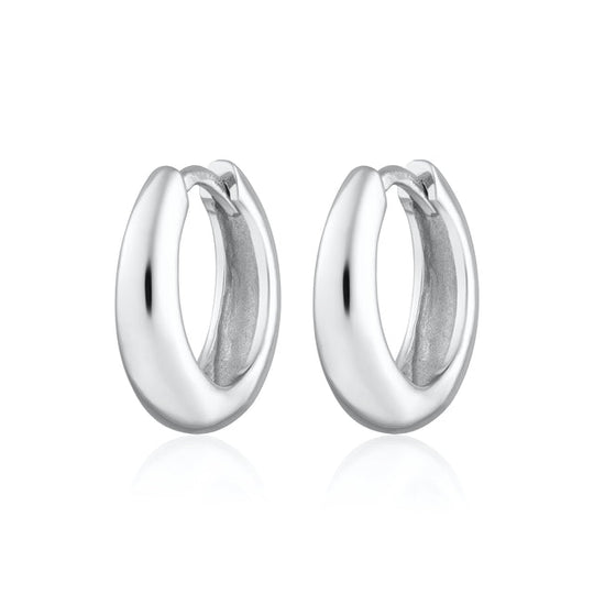 Hannah Martin Foundation Classic Hoop Earrings - Silver - SPS-128