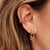 Hannah Martin Rainbow Triple Band Ear Cuff - Gold - SPG-421