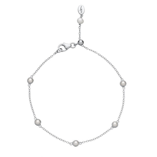 Hannah Martin Pearl Bracelet - Silver - SPS-406