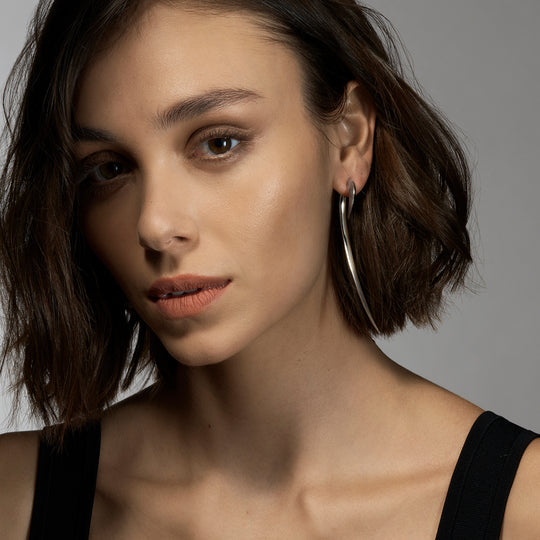 Hook Earrings, Size 3 - Black Rhodium - HT036.BRNAEOS