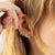 Hannah Martin Twist & Shout Huggie Earrings - Silver - SPS-297