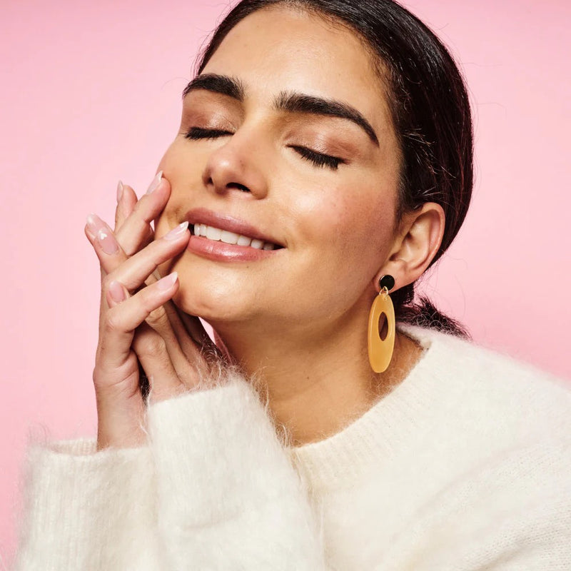 Hepworth Earrings - Gold/Mica - SP-765