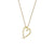 Hook Heart Diamond Pendant - Gold - SA063.YVWHNOS