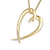 Hook Heart Diamond Pendant - Gold - SA063.YVWHNOS