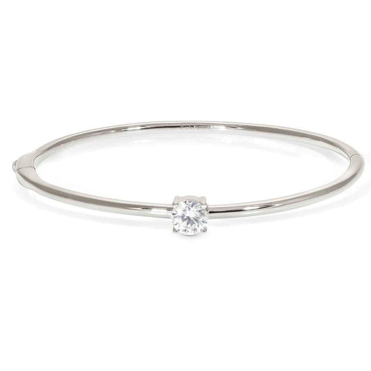 Colour Wave Bangle, Large - Silver - 149838/010