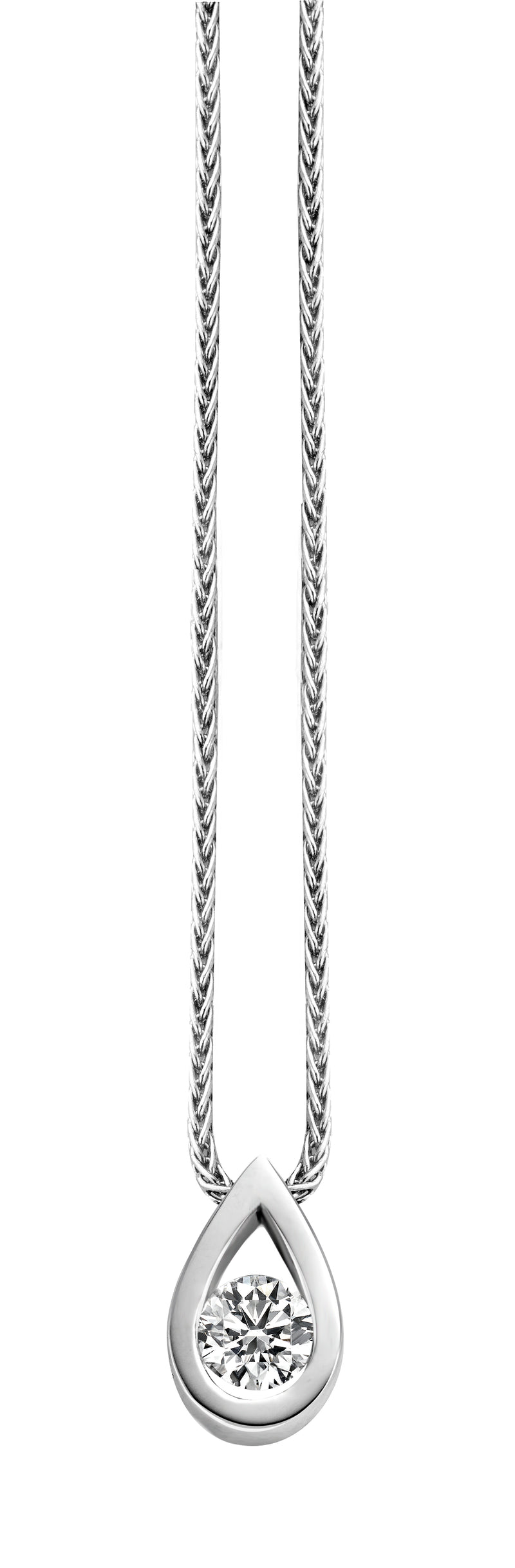 Isabelle Diamond Pendant, 0.22ct - White Gold