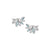 Isla Marquise Fan Stud Earrings, Aqua/Clear - Silver - AS22TRE47