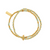 Wisteria Aventurine Set Of 2 Bracelets - Gold - GBSETA3423