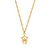 Twisted Rope Chain Interlocking Star Necklace - Gold - GNTR3441