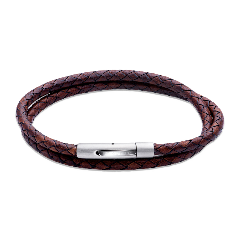 Antique Dark Brown Leather Bracelet - B511ADB