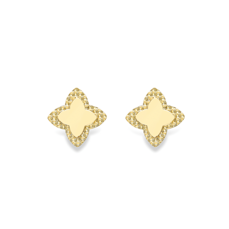 Fancy Stud Earrings - 9ct Yellow Gold