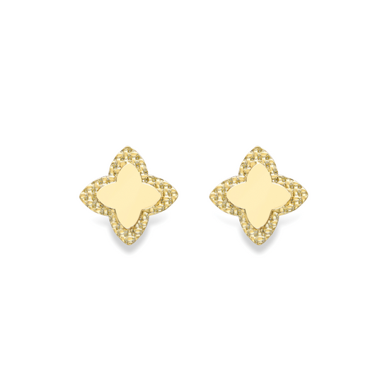 Fancy Stud Earrings - 9ct Yellow Gold