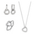Milano Silver CZ Heart Collection - Necklace, Ring & Earrings - SAVE £30