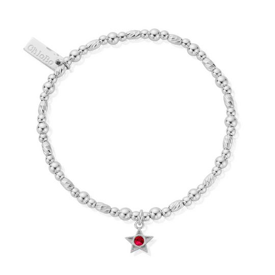 January Birthstone Bracelet - Silver - SBBCB3480