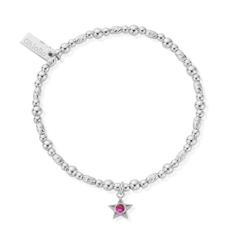 July Birthstone Bracelet - Silver - SBBCB3492