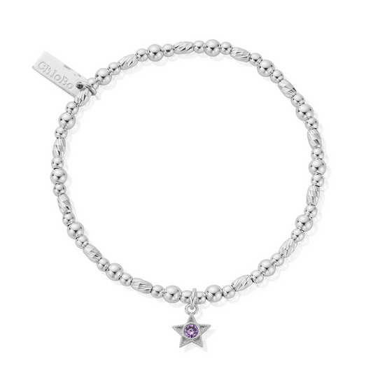 June Birthstone Bracelet - Silver - SBBCB3490