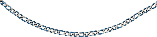 Polished Blue Steel Chain  - LAK-185/50CM