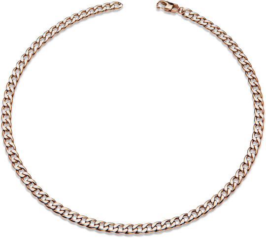 Steel Necklace - Rose Gold - LAK-211/50CM