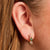 Lottie Cluster Hoop Earrings - Gold - AS22TRE22
