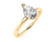 18ct Yellow Gold Pear Cut Laboratory Grown Diamond Ring - 1.15ct