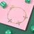 Lucky Clover Bracelet, Emerald Green/Blush Pink - Gold - AS22TRB20