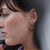 Stellar Evolution Black Pearl Hoop Earrings - Gold - BPE03GP