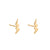 Lightning Stud Earrings - Gold - SPESGS26