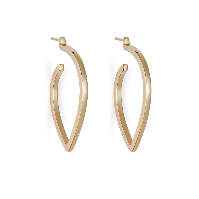 Large Loop Earrings - Gold - 24ELLgv