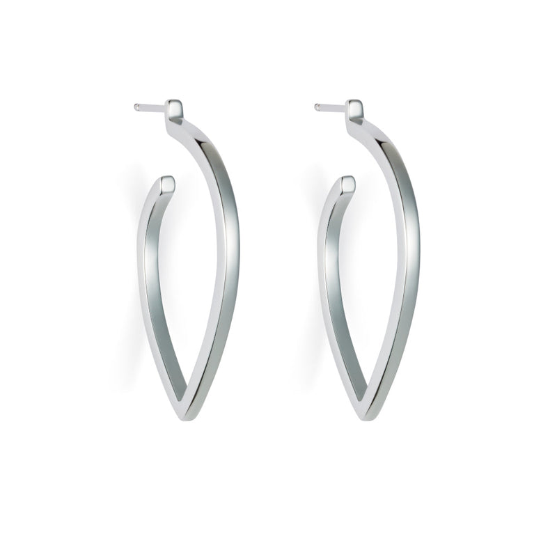 Large Loop Earrings - Silver - 24ELLss