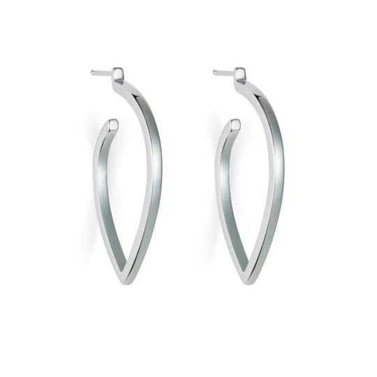 Large Loop Earrings - Silver - 24ELLss