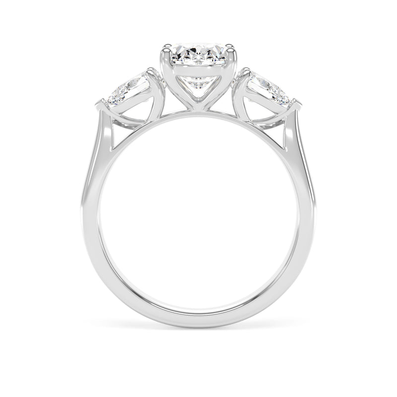 Platinum, Oval Cut, Laboratory Grown Diamond Engagement Ring - 2.00ct