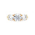 18ct Yellow Gold, Round Brilliant Cut, Laboratory Grown, Trilogy Diamond Engagement Ring - 2.00ct