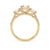 18ct Yellow Gold, Round Brilliant Cut, Laboratory Grown, Trilogy Diamond Engagement Ring - 2.00ct