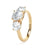 18ct Yellow Gold, Round Brilliant Cut, Laboratory Grown, Trilogy Diamond Engagement Ring - 2.00ct