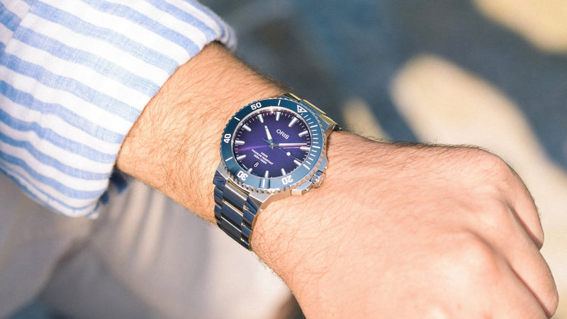 Aquis Date Taste Of Summer Watch, Violet