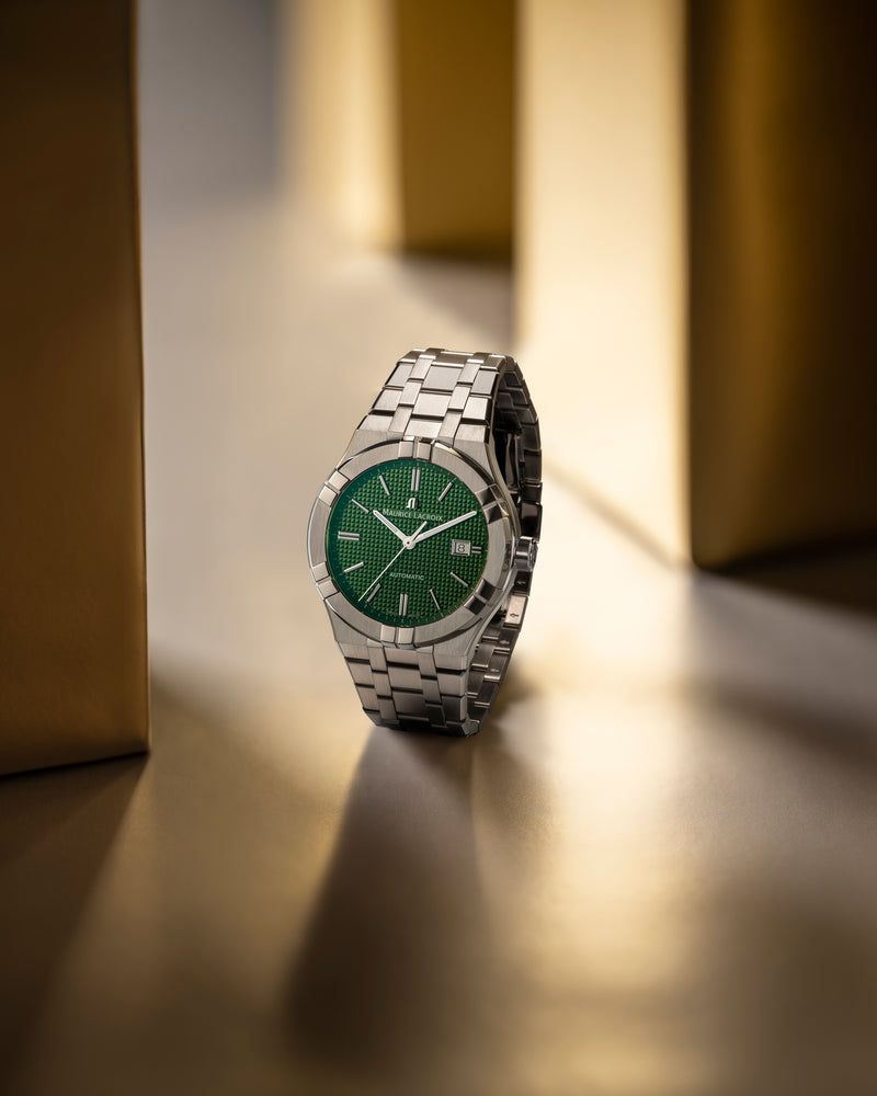Aikon Automatic Green Dial, 42mm - Stainless Steel Bracelet - AI6008-SS002-630-1