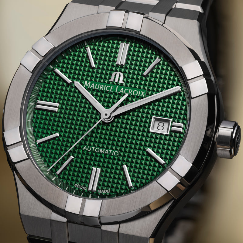 Aikon Automatic Green Dial, 42mm - Stainless Steel Bracelet - AI6008-SS002-630-1