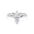 Platinum Marquise Cut Laboratory Grown Diamond Engagement Ring - 1.03ct