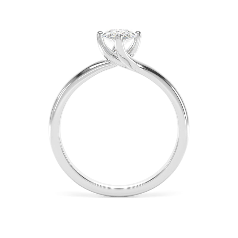 Platinum Marquise Cut Laboratory Grown Diamond Engagement Ring - 1.03ct