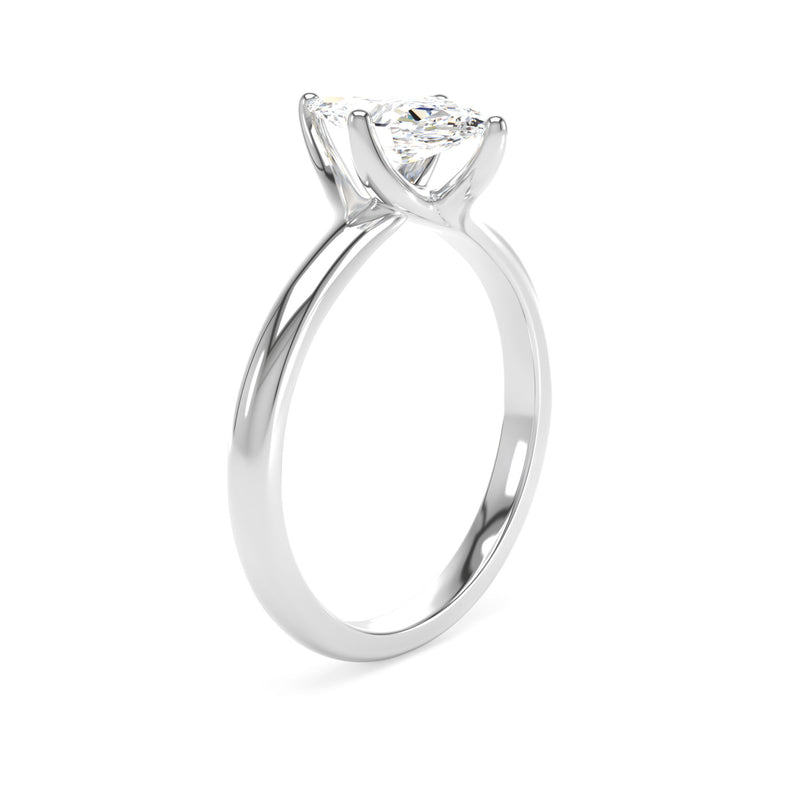 Platinum Marquise Cut Laboratory Grown Diamond Engagement Ring - 1.03ct