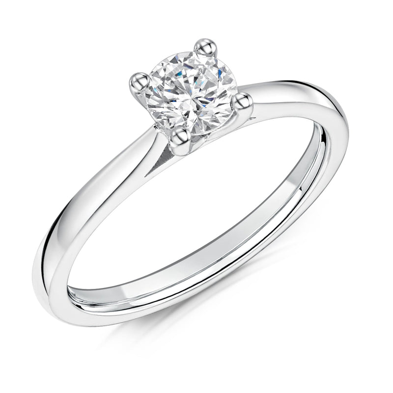 Platinum Round Brilliant Laboratory Grown Diamond Engagement Ring - 1.02ct