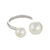 Modern Pearl Ring - Silver - SPRISB81