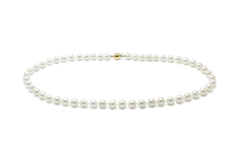 Freshwater Pearl Necklace - Gold - NCRPRW7.5