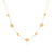 Contrast Dotted Station Collar Necklace - Gold - NK10287-GLD