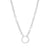 Open Chain Necklace - Silver - NK10310-SLV