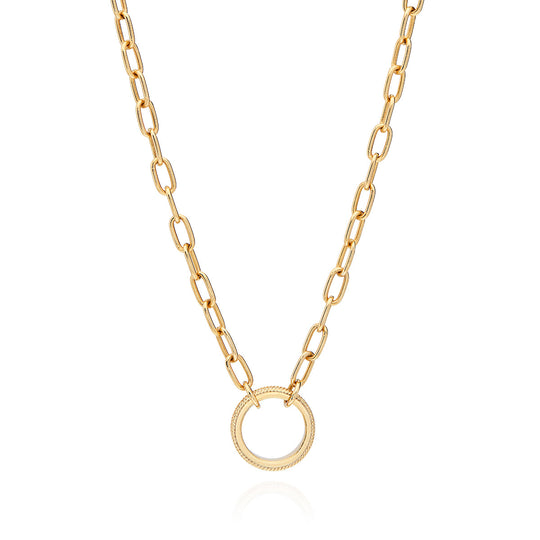 Open Chain Necklace - Gold - NK10310-GLD