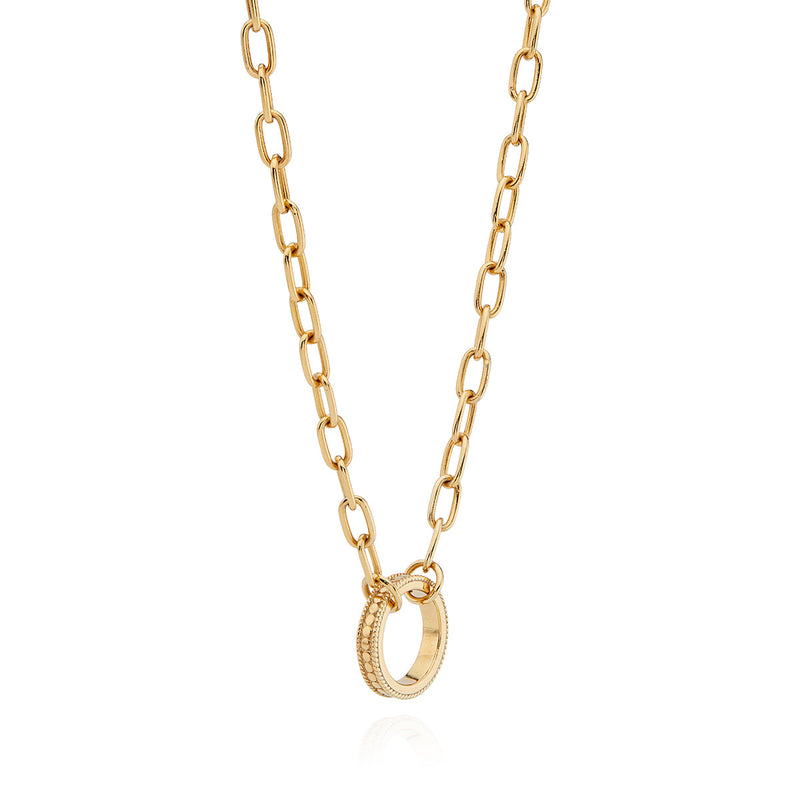 Open Chain Necklace - Gold - NK10310-GLD