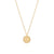 Small Coin Pearl Necklace - Gold - NK10319-GPL